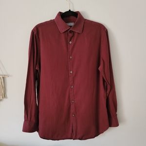 Maroon Michael Kors button down dress shirt, Medium